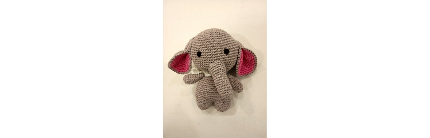  Amigurumi Soft Toy- Handmade Crochet- Elephant